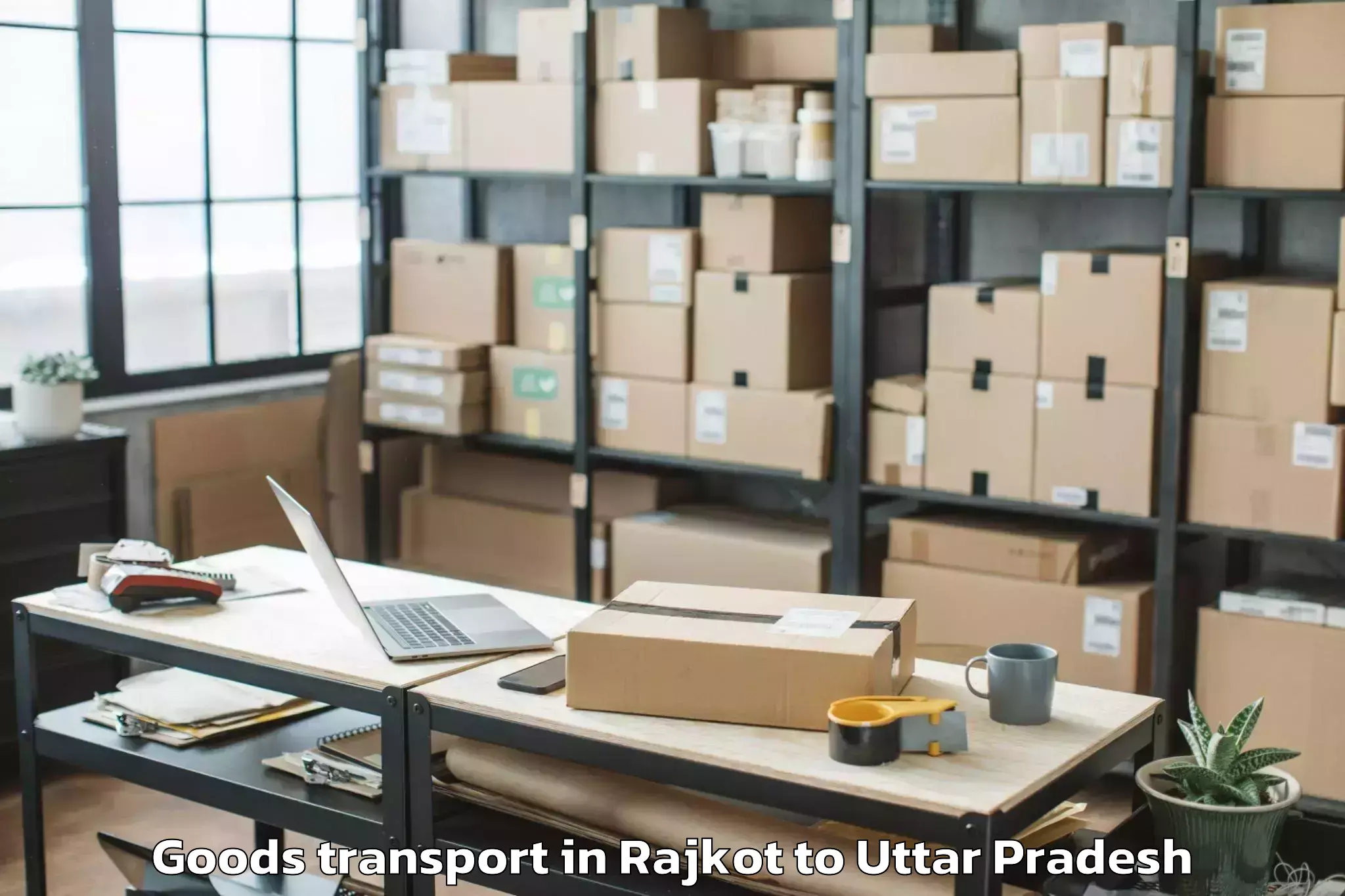 Comprehensive Rajkot to Muzaffarnagar Airport Mza Goods Transport